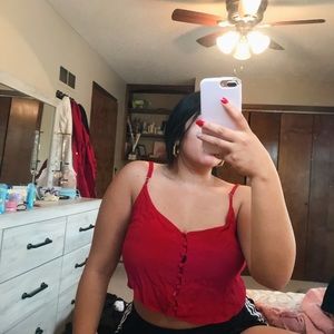 Red tank top